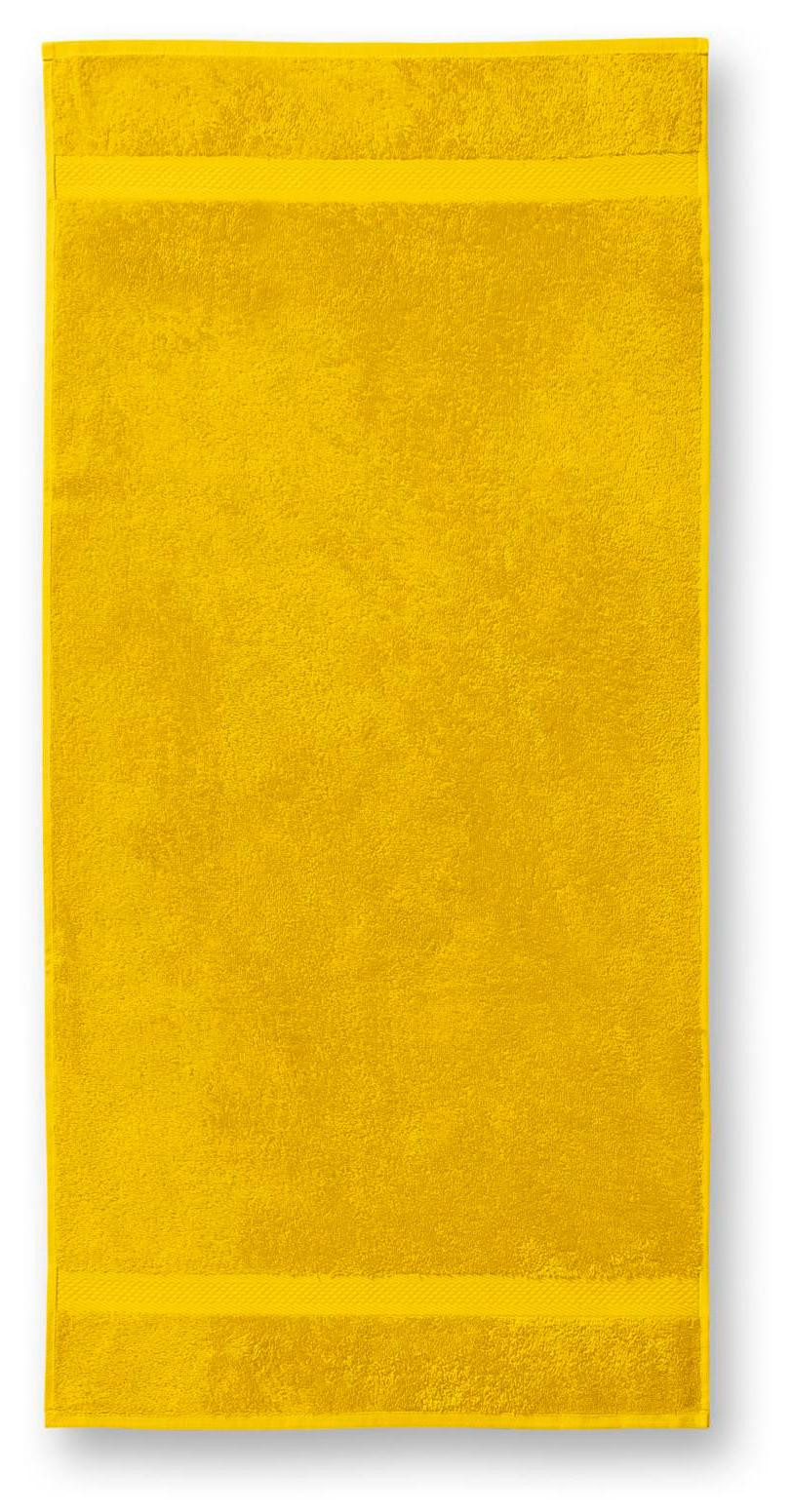 Bavlnená osuška hrubá, žltá, 70x140cm