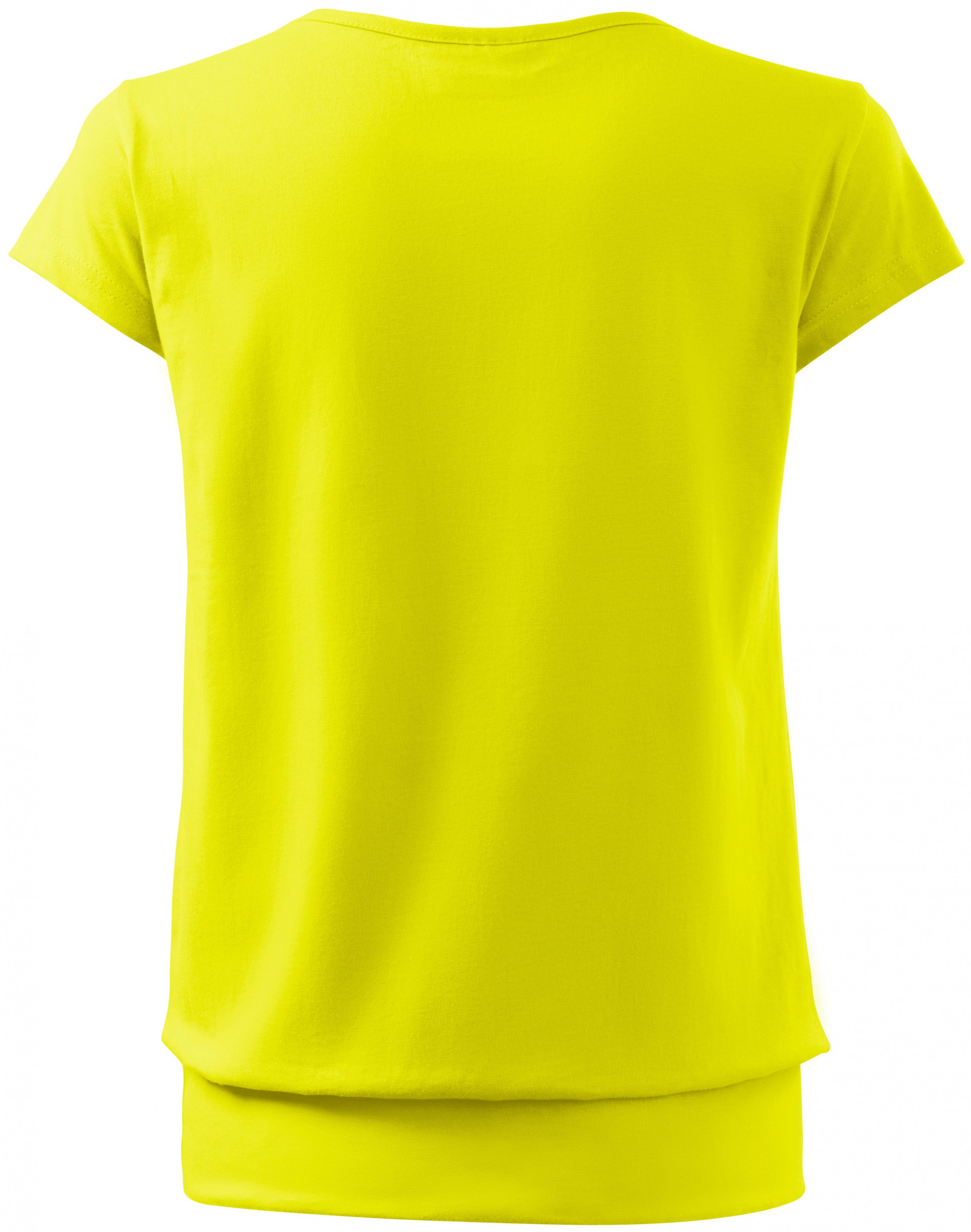 Dámske trendové tričko, citrónová, XS