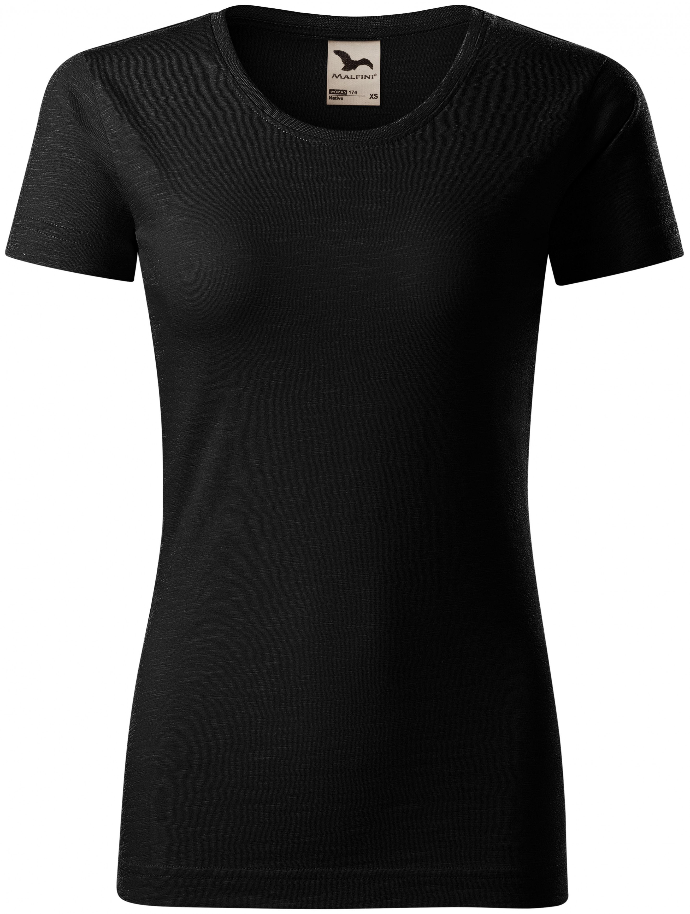 Dámske tričko, štruktúrovaná organická bavlna, čierna, S
