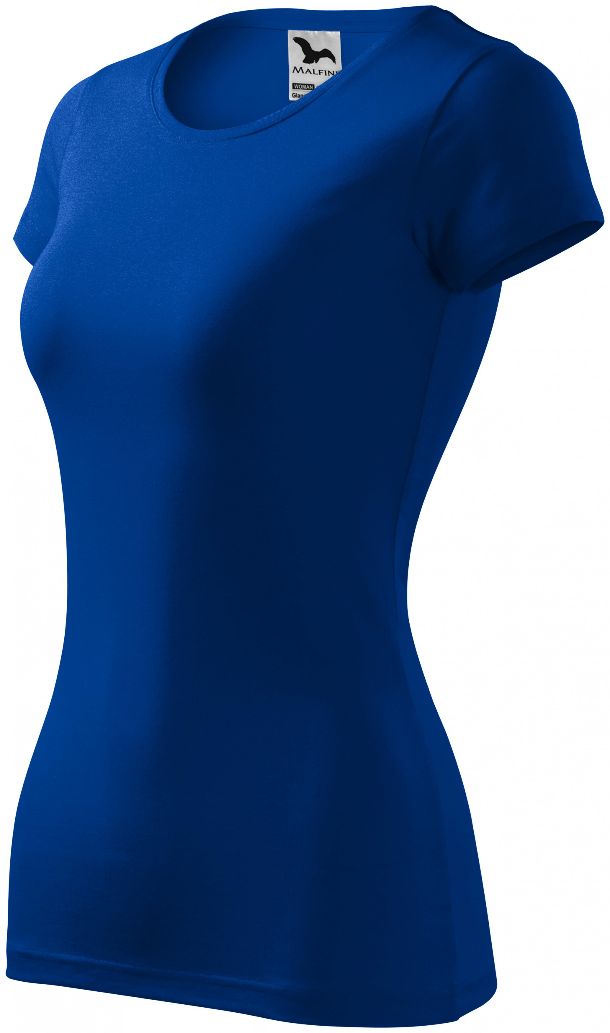 Dámske tričko zúžené, kráľovská modrá, 2XL