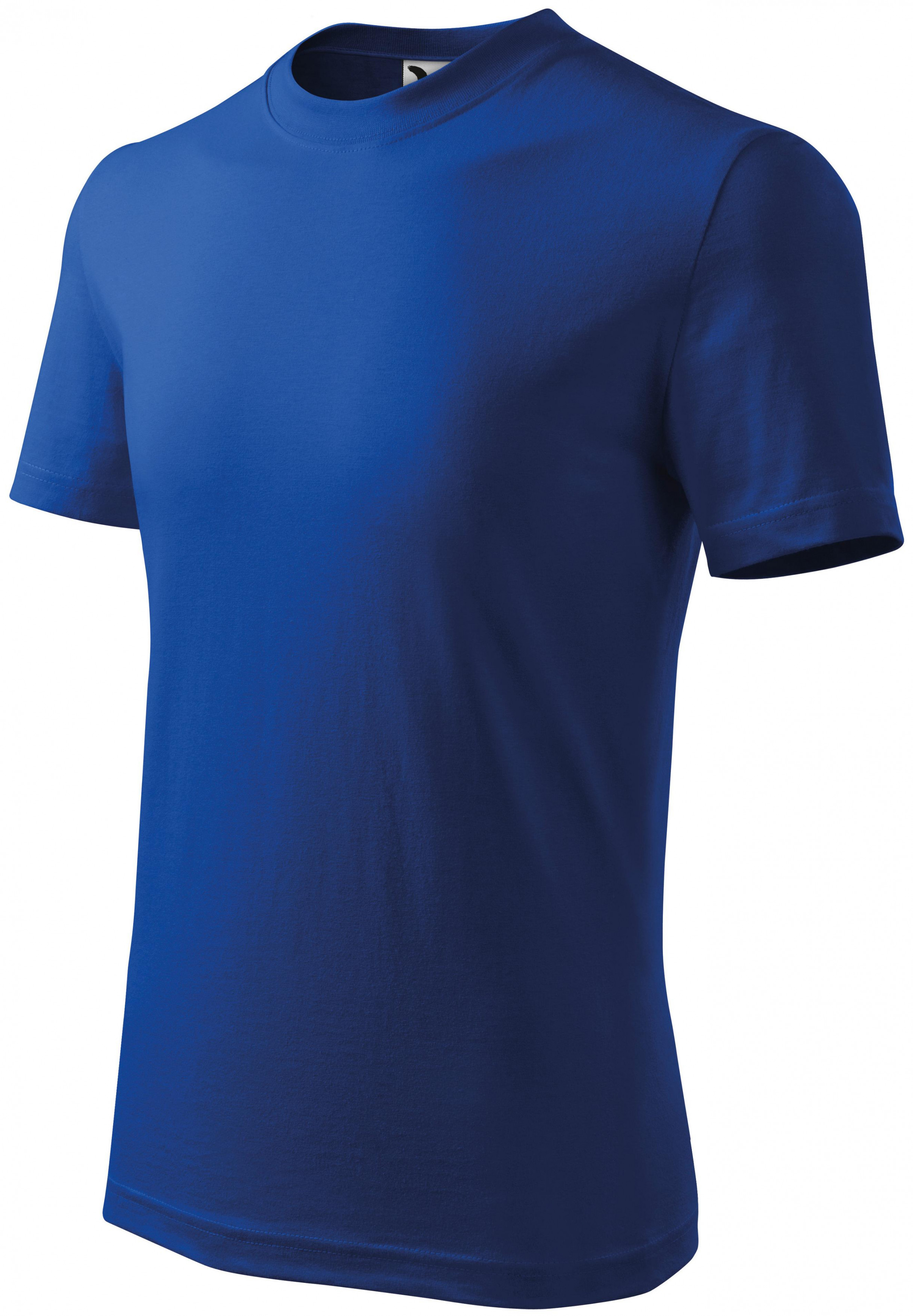 Detské tričko jednoduché, kráľovská modrá, 122cm / 6rokov