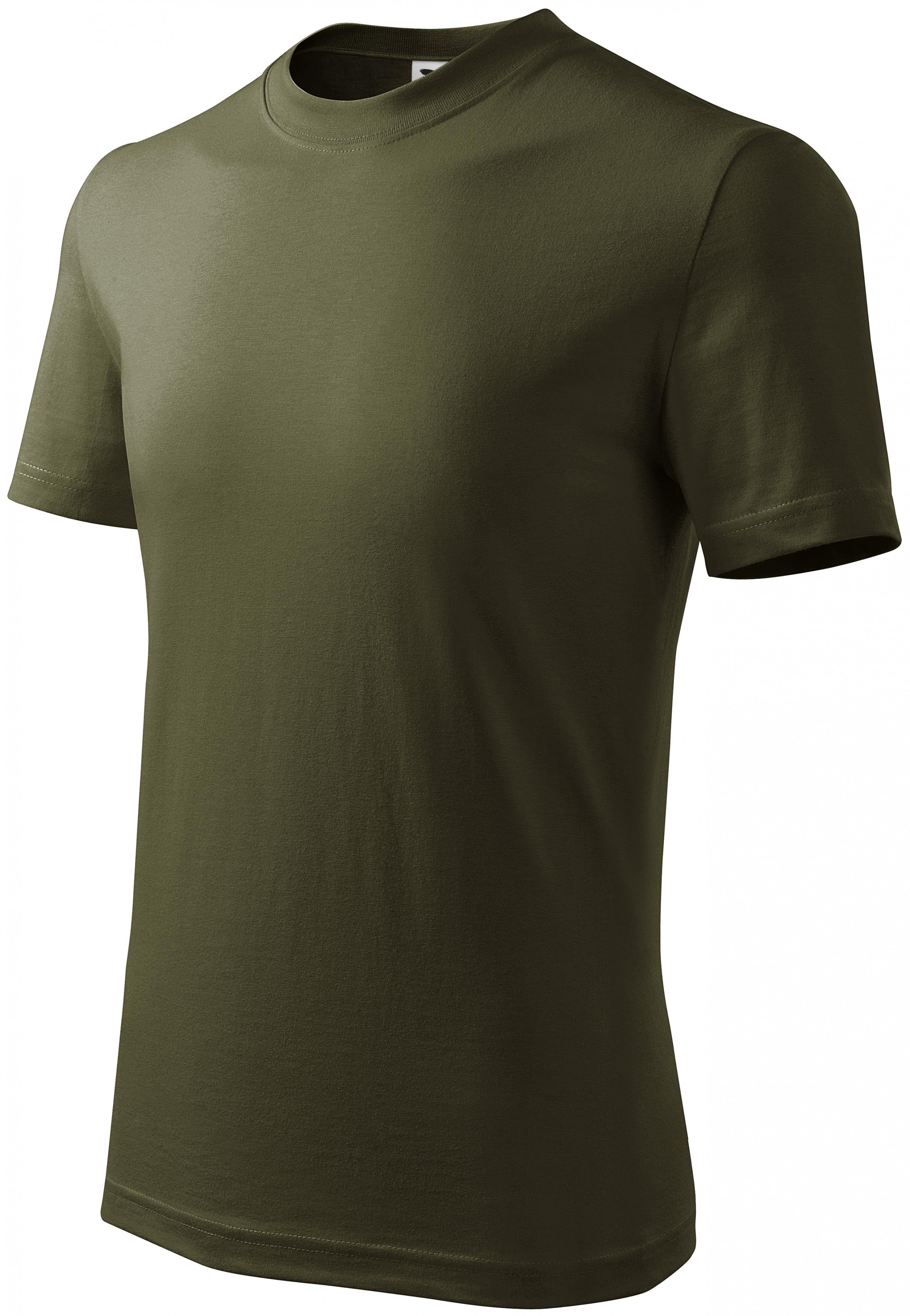 Detské tričko jednoduché, military, 134cm / 8rokov