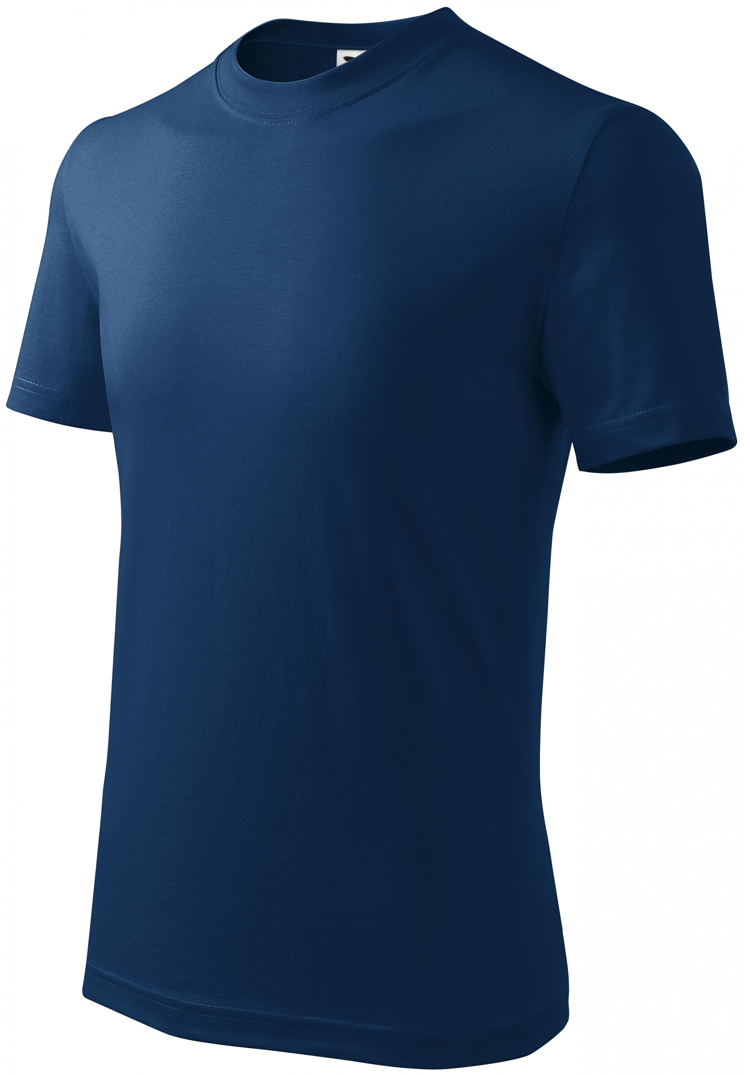Detské tričko jednoduché, polnočná modrá, 158cm / 12rokov