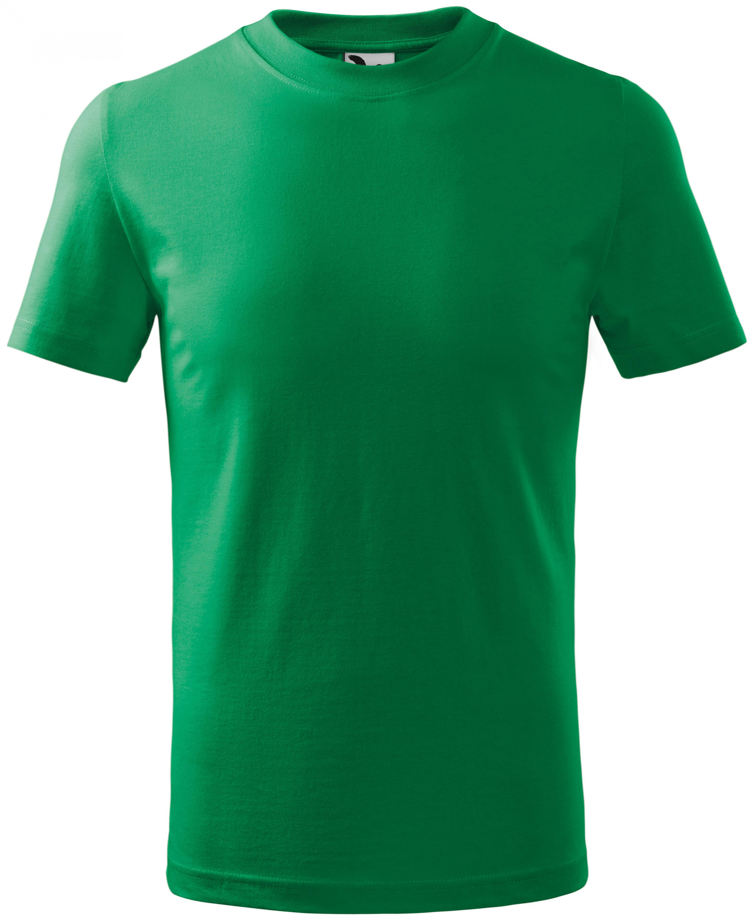 Detské tričko jednoduché, trávová zelená, 134cm / 8rokov