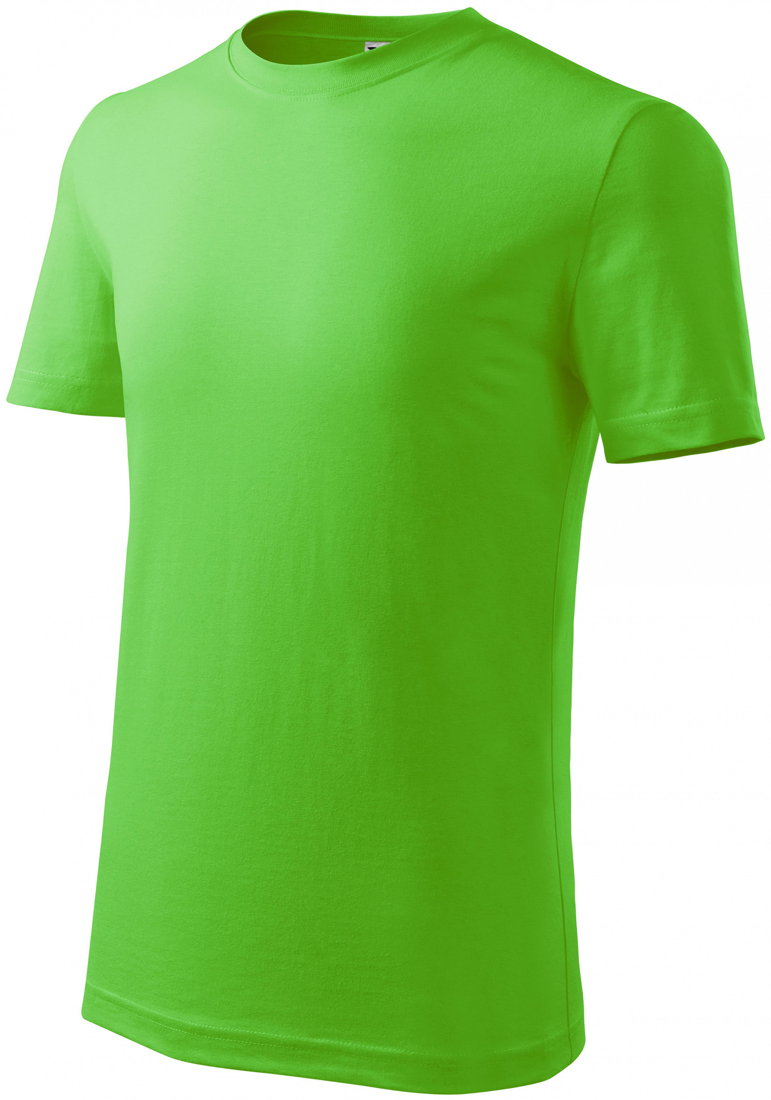 Detské tričko ľahšie, jablkovo zelená, 158cm / 12rokov