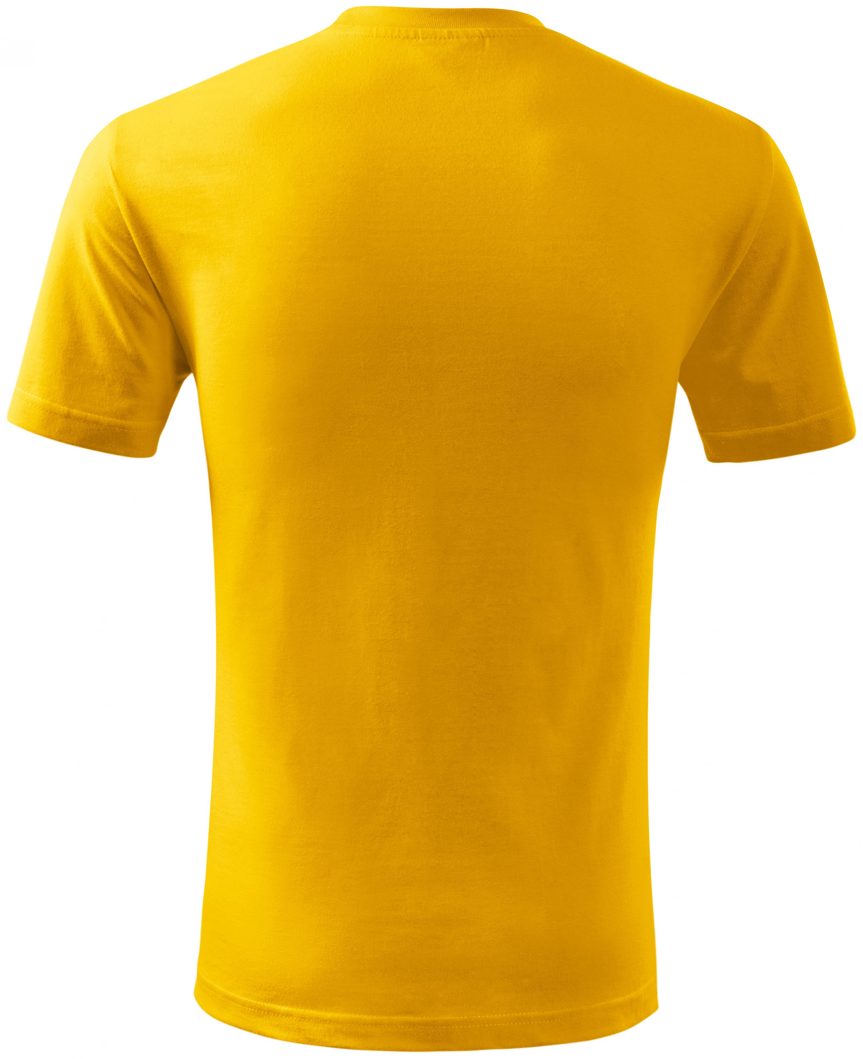 Detské tričko ľahšie, žltá, 122cm / 6rokov