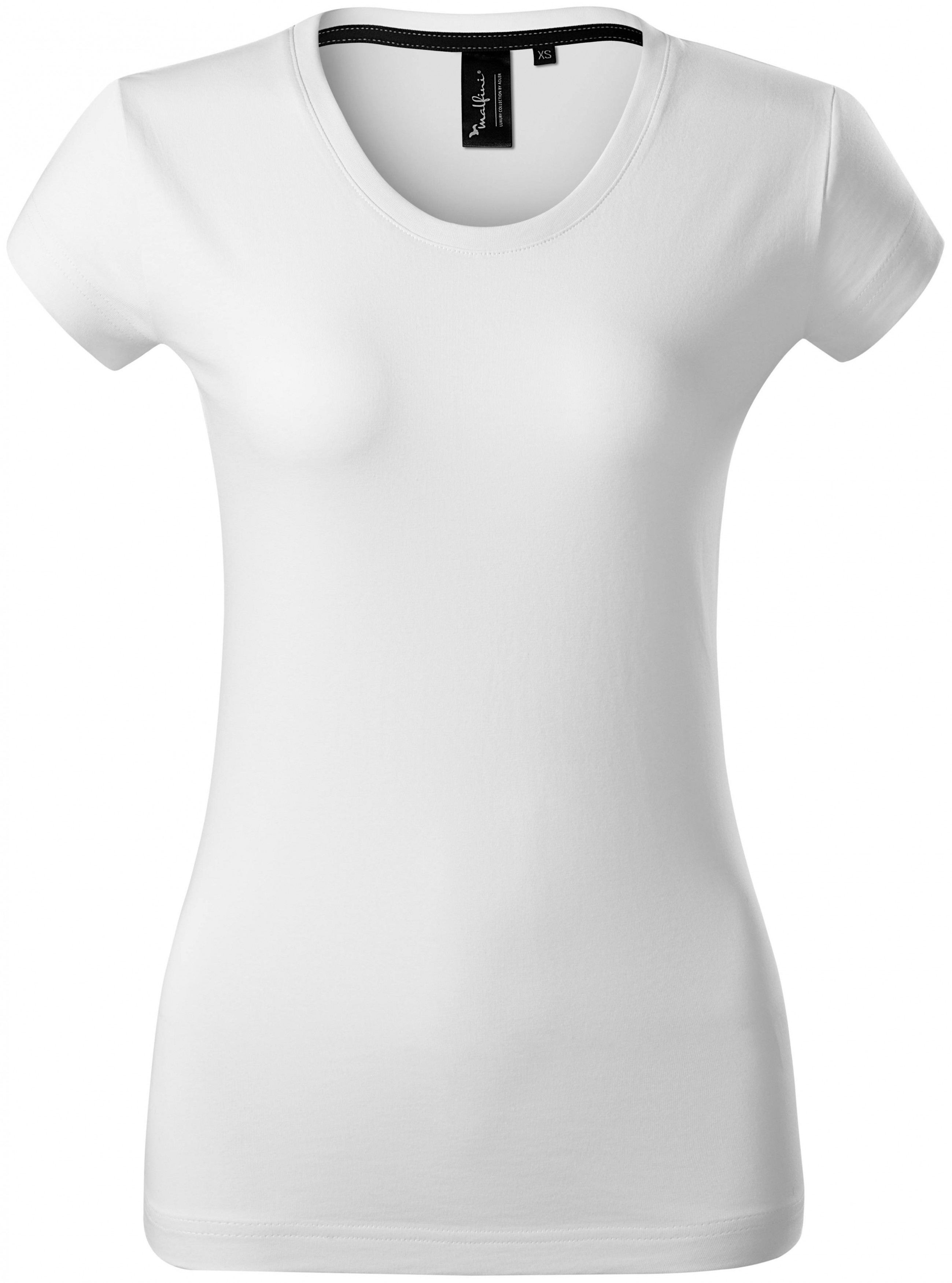 Exkluzívne dámske tričko, biela, 2XL