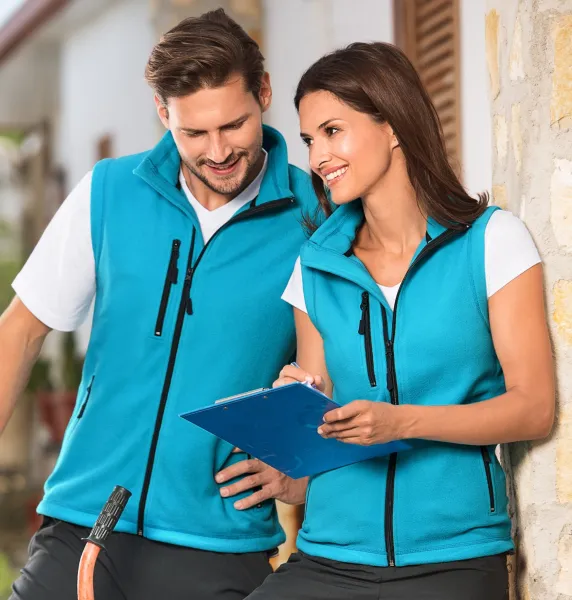 Fleecová vesta kontrastná - Unisex fleecová vesta - pre ženy aj pre mužov