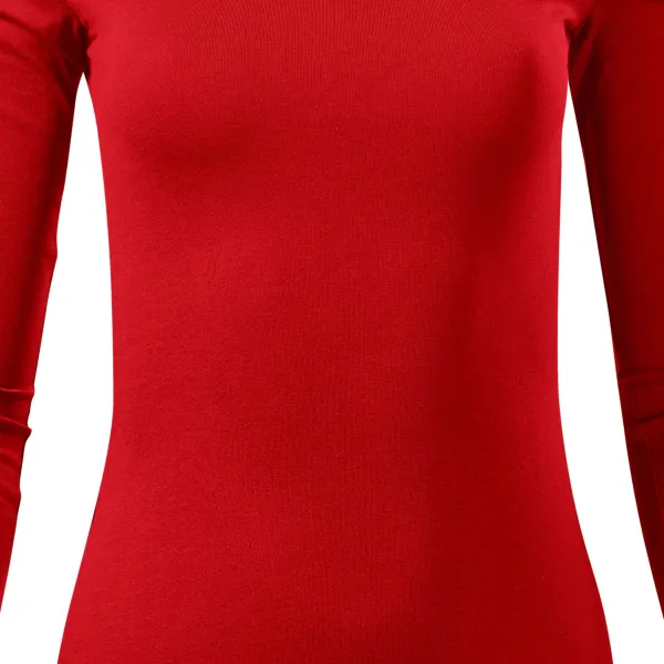 Dámske tričko s dlhými rukávmi - Mierne priliehavý strih