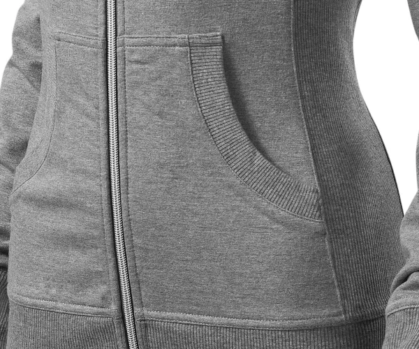 Dámska mikina bez kapucne - Vrecká v štýle klokanky