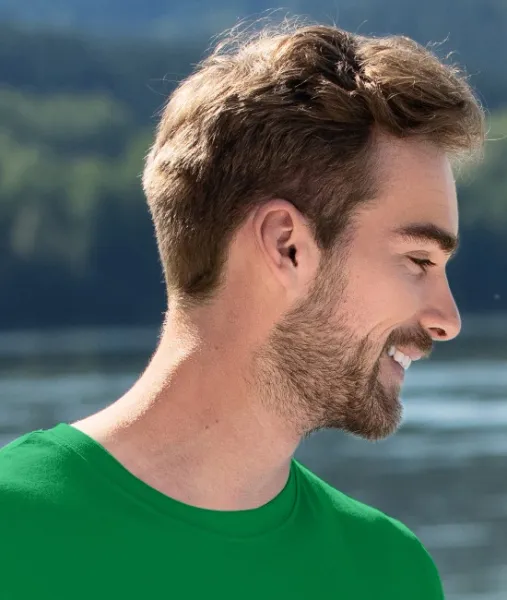 Pánske módne tričko - Klasický okrúhly výstrih