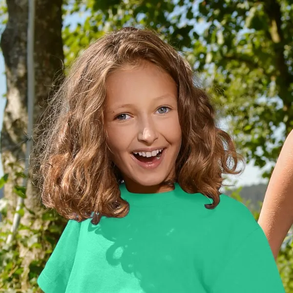 Detské tričko jednoduché - Klasický okrúhly výstrih