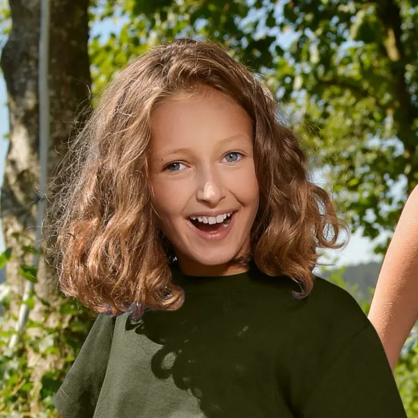 Detské tričko jednoduché - Klasický okrúhly výstrih