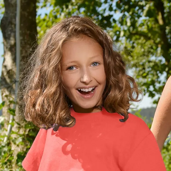 Detské tričko jednoduché - Klasický okrúhly výstrih