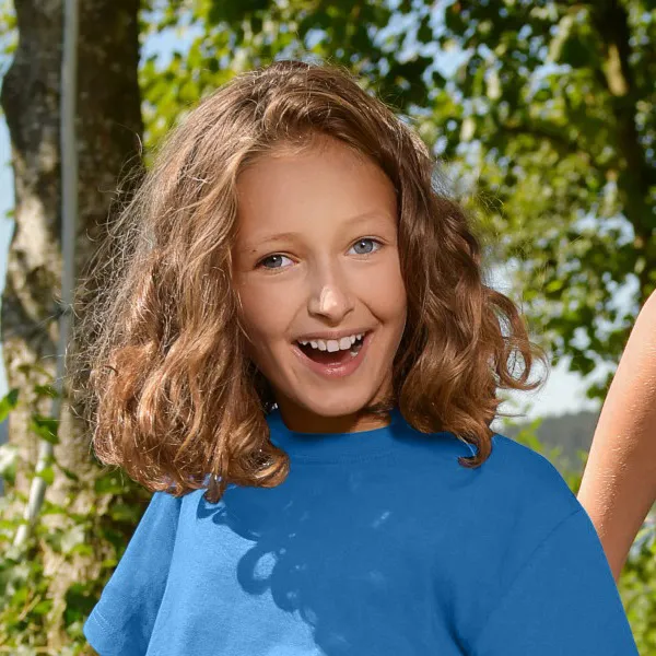 Detské tričko jednoduché - Klasický okrúhly výstrih