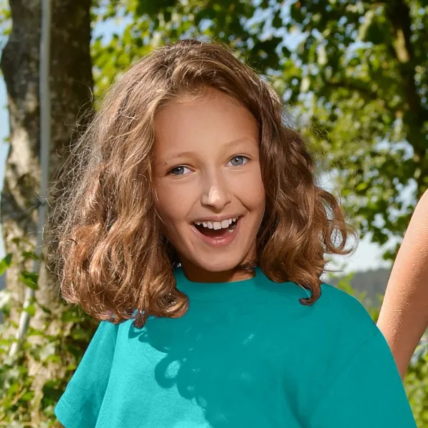 Detské tričko jednoduché - Klasický okrúhly výstrih