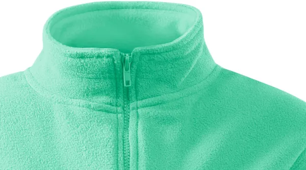 Dámska bunda fleecová - Zapínanie na zips až ku brade