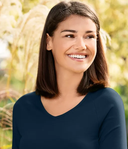 Dámske tričko zúžené, V-výstrih - Hlboký výstrih do V