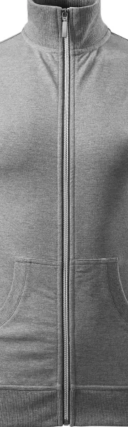 Dámska mikina bez kapucne - Kovový zips