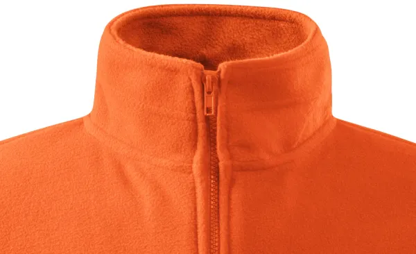 Pánska fleecová bunda - Zapínanie na zips až ku brade