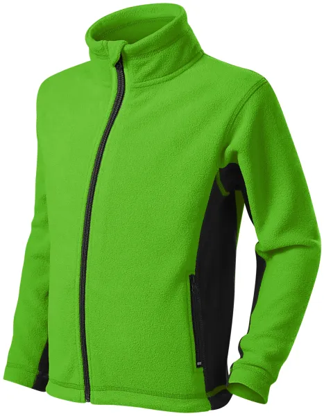 Detská fleecová bunda kontrastná - Detská fleecová bunda s kontrastnými prvkami