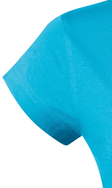 Dámske tričko zúžené s okrúhlym výstrihom - Krátke rukávy