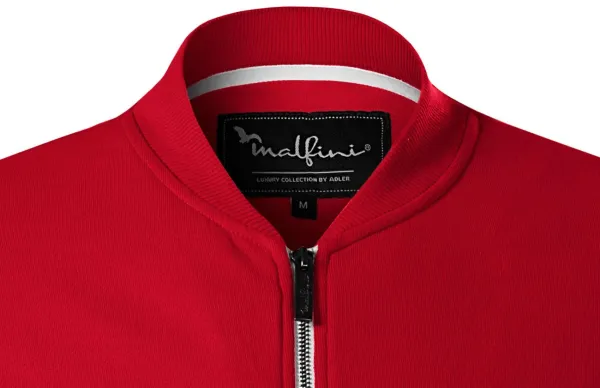 Pánska mikina so skrytými vreckami - Golier v štýle bomber