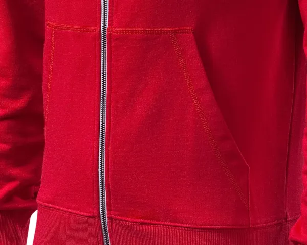 Pánska mikina kontrastná, s kapucňou - Vrecká v štýle klokanky