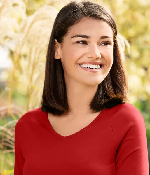 Dámske tričko zúžené, V-výstrih - Hlboký výstrih do V