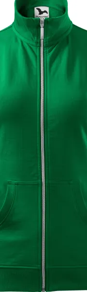 Dámska mikina bez kapucne - Kovový zips