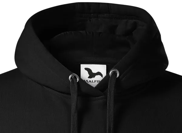 Pánska mikina bez zipsu s kapucňou - Kapucňa so šnúrkami na stiahnutie