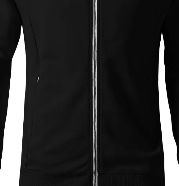 Pánska mikina so skrytými vreckami - Voľný strih s bočnými švami