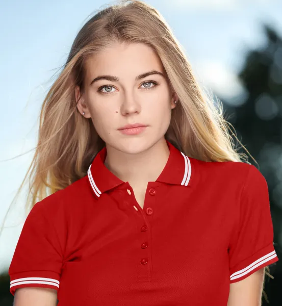 Dámska polokošeľa kontrastná - Zapínanie na 5 gombíkov