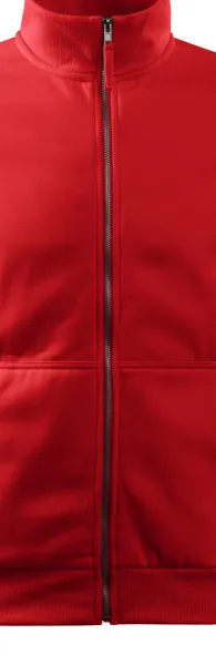 Pánska mikina jednoduchá bez kapucne - Kovový zips