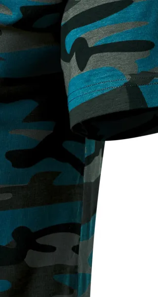 Tričko maskáčové - Strih s bočnými švami