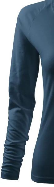 Dámske tričko zúžené, V-výstrih - Dlhé raglánové rukávy