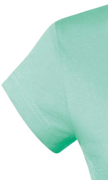 Dámske tričko s V-výstrihom zúžené - Veľmi krátke rukávy