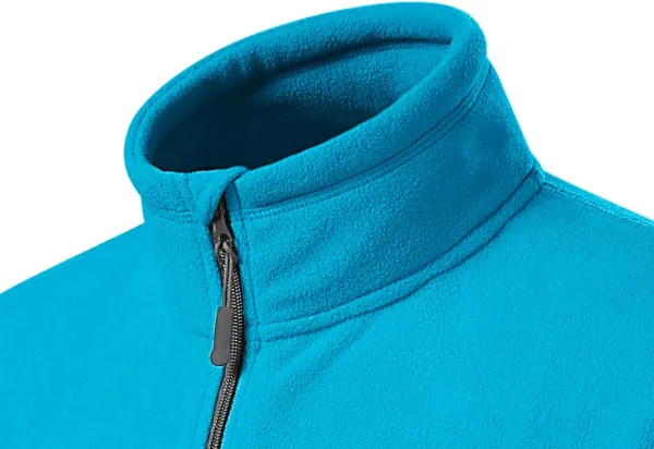 Pánska fleecová bunda kontrastná - Zdvihnutý golier proti chladu na krku