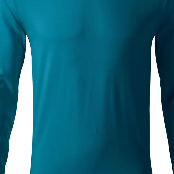 Priliehavé pánske tričko s dlhým rukávom - Mierne priliehavý strih