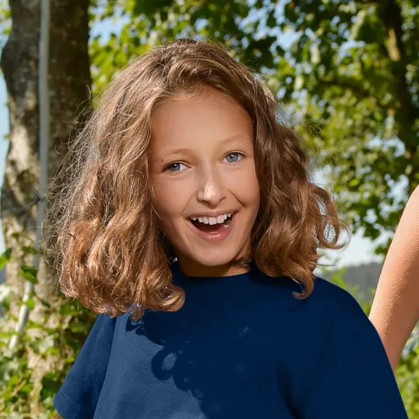 Detské tričko jednoduché - Klasický okrúhly výstrih