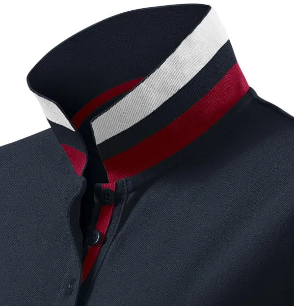 Dámska polokošeľa s golierom hore - Golier s dvoma spôsobmi nosenia