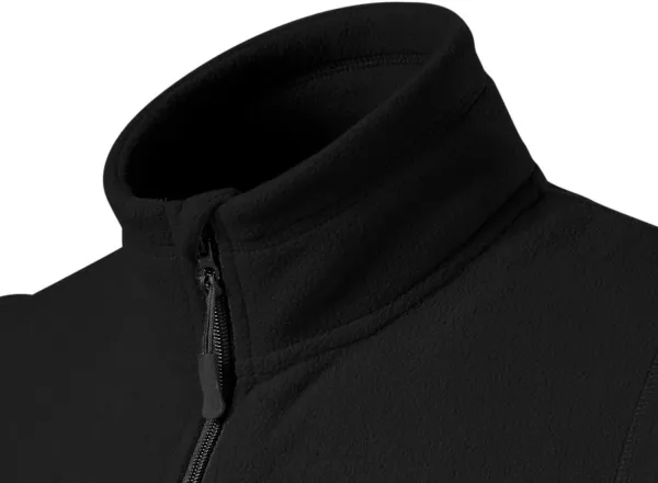 Fleecová vesta kontrastná - Zdvihnutý golier proti chladu na krku