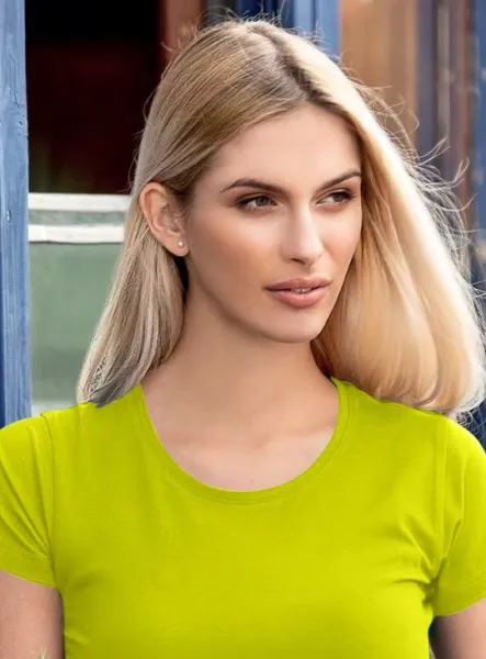 Dámske tričko s veľmi krátkym rukávom - Klasický okrúhly výstrih