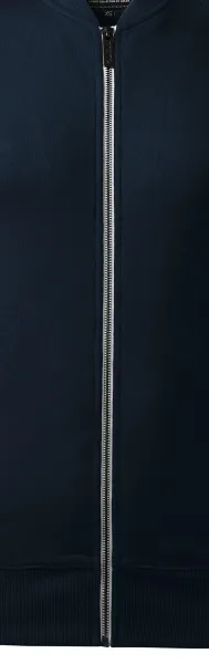 Dámska mikina so skrytými vreckami - Biely kovový zips