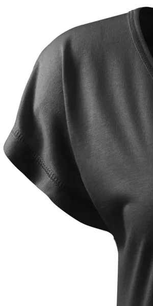 Dámske splývavé tričko/šaty - Krátke kimonové rukávy