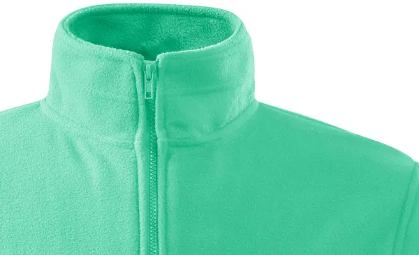 Pánska fleecová bunda - Zapínanie na zips až ku brade