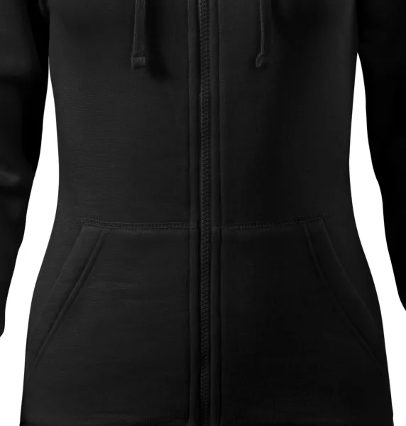 Dámska mikina s kapucňou - Zúžený strih s bočnými švami