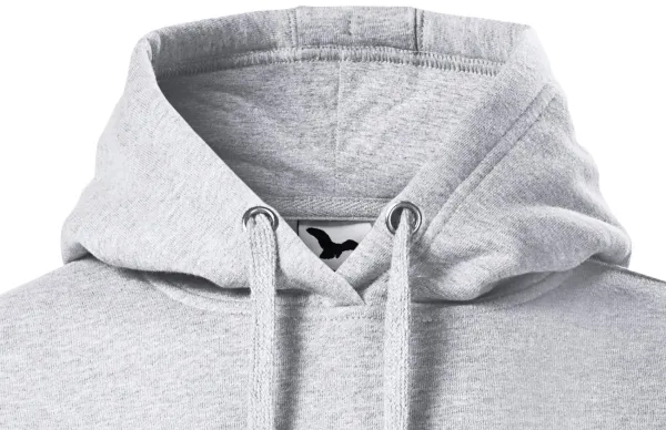 Dámska mikina bez zipsu s kapucňou - Kapucňa so šnúrkami na stiahnutie