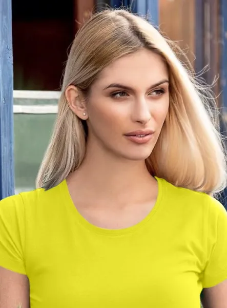 Dámske tričko s veľmi krátkym rukávom - Klasický okrúhly výstrih