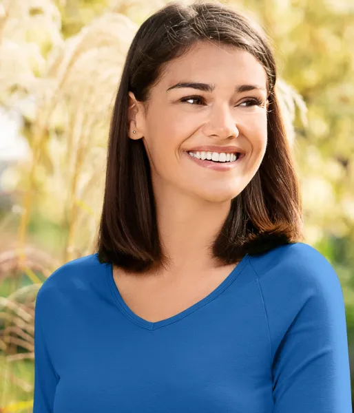 Dámske tričko zúžené, V-výstrih - Hlboký výstrih do V